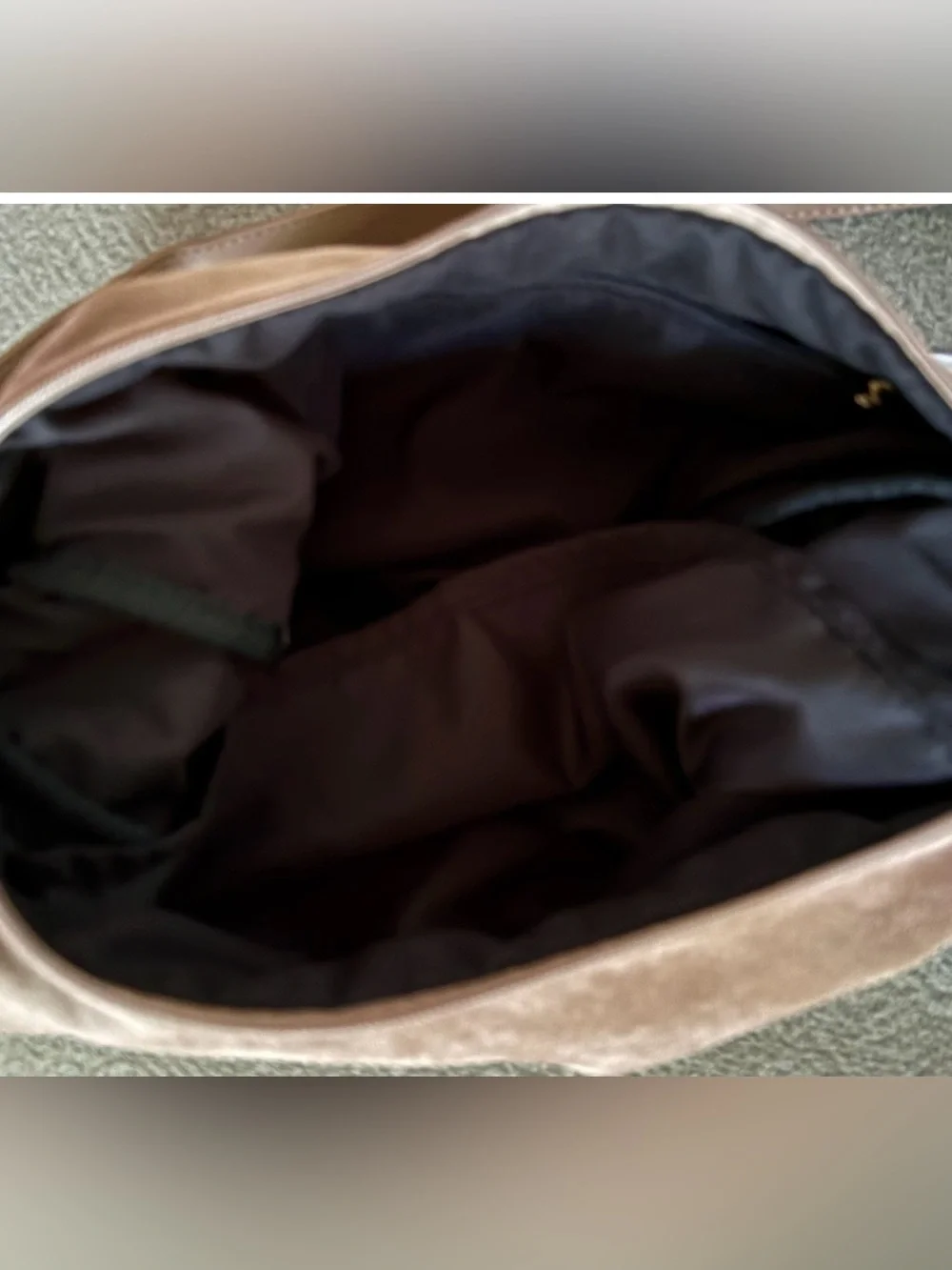 Princess Polly taupe faux suede crescent bag